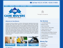 Tablet Screenshot of caremoverspk.com